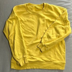 Lululemon Perfectly Oversized Crew Yellow
